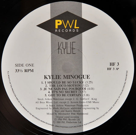 Kylie Minogue : Kylie (LP, Album)