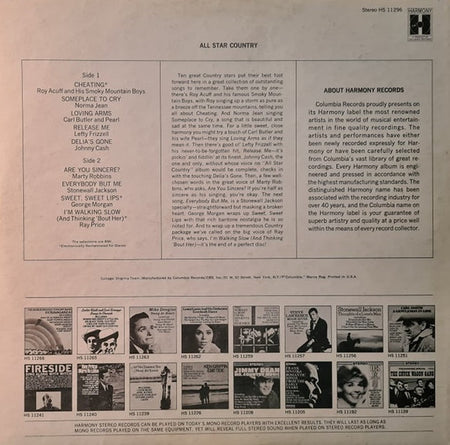 Various : All Star Country (LP, Comp, San)