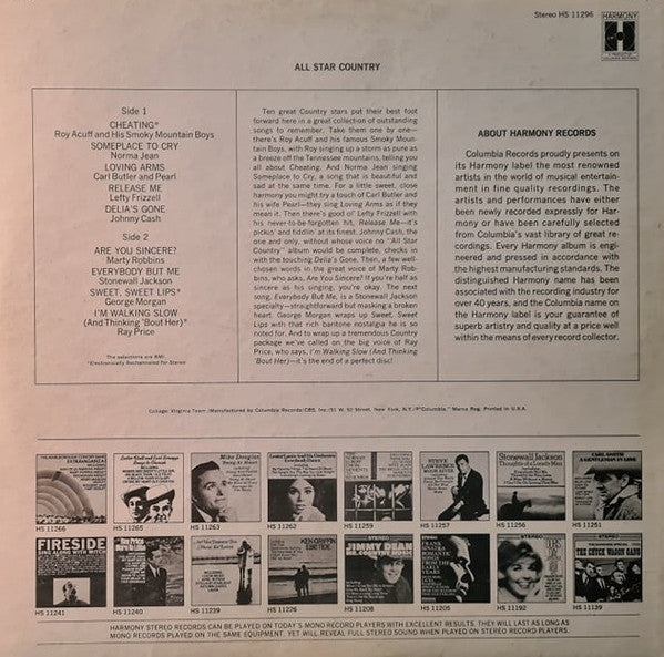 Various : All Star Country (LP, Comp, San)