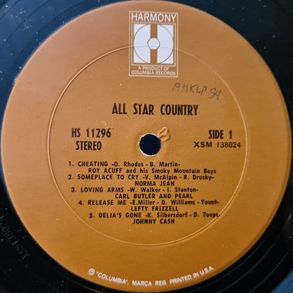 Various : All Star Country (LP, Comp, San)