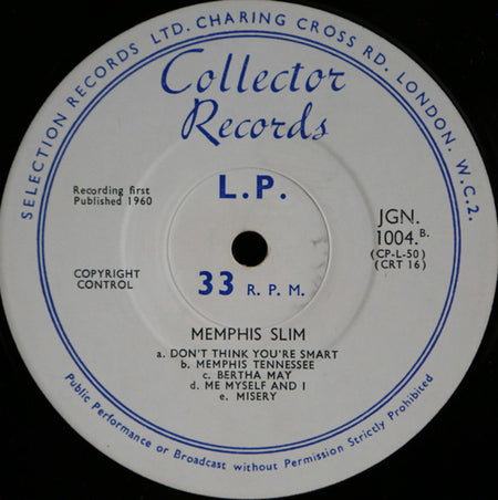 Memphis Slim : Memphis Slim (LP)