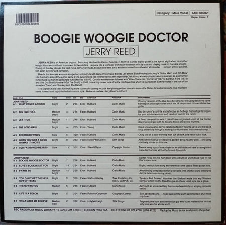 Jerry Reed : Boogie Woogie Doctor (LP, Comp)