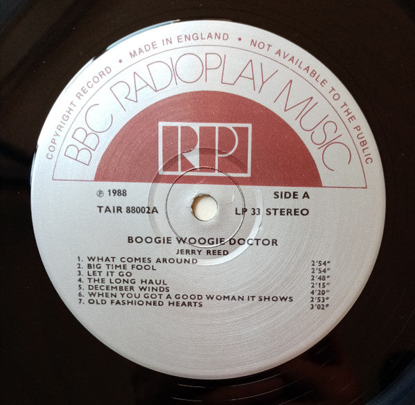 Jerry Reed : Boogie Woogie Doctor (LP, Comp)