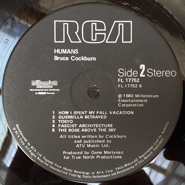 Bruce Cockburn : Humans (LP, Album)
