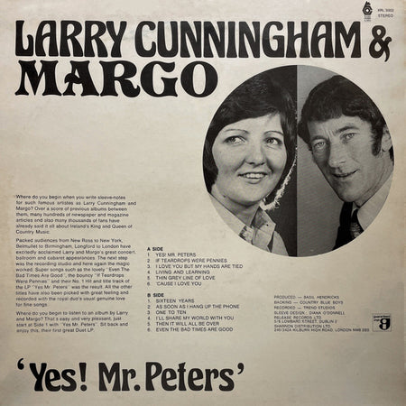 Larry Cunningham (2) & Margo (7) : Yes! Mr. Peters (LP, Album)