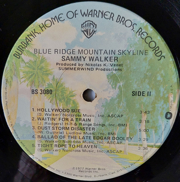 Sammy Walker : Blue Ridge Mountain Skyline (LP, Album, Jac)