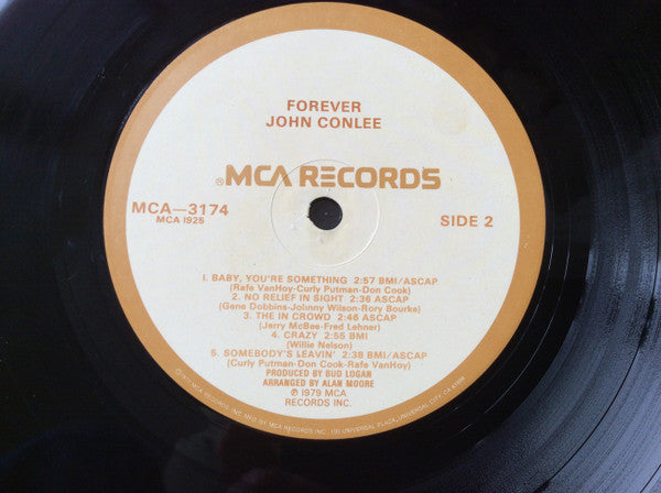 John Conlee : Forever (LP, Album, Glo)