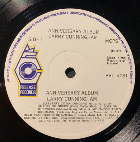 Larry Cunningham (2) : Anniversary Album 1956-1977 (LP)