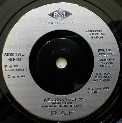 R.A.F. : We've Got To Live Together (7")