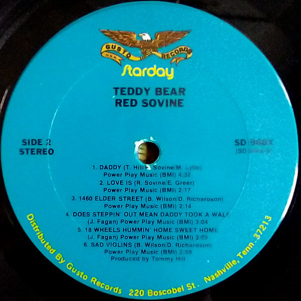 Red Sovine : Teddy Bear (LP, Album, RE, Ter)