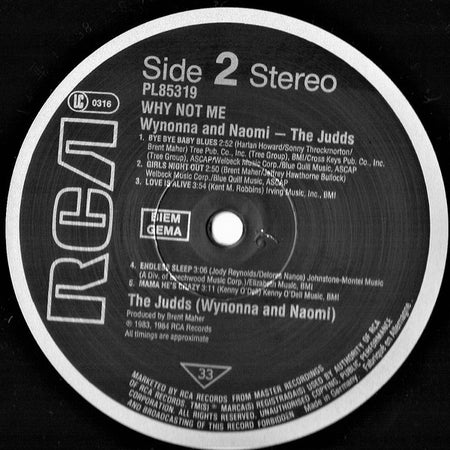 The Judds : Why Not Me (LP, Album)