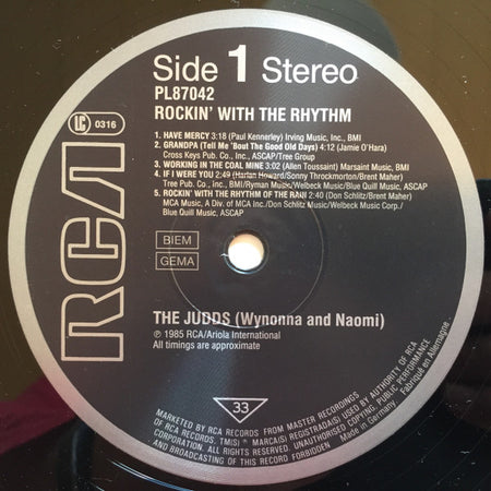The Judds : Rockin' With The Rhythm (LP, Album)