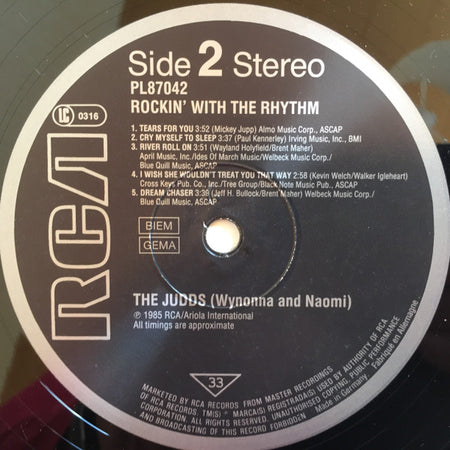 The Judds : Rockin' With The Rhythm (LP, Album)