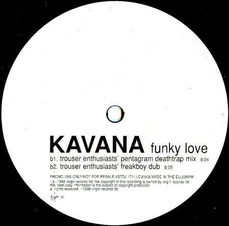 Kavana : Funky Love (12", Promo)
