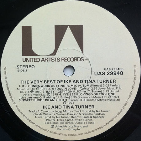 Ike & Tina Turner : The Very Best Of Ike & Tina Turner (LP, Comp)