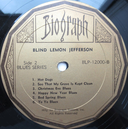 Blind Lemon Jefferson : 1926-29 (LP, Comp, RM)