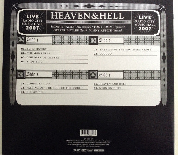 Heaven & Hell (2) : Radio City Music Hall Live 2007 (2xLP, Album, Gat)