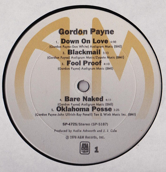 Gordon Payne : Gordon Payne (LP, Album)