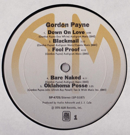 Gordon Payne : Gordon Payne (LP, Album)