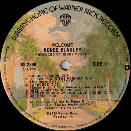 Ronee Blakley : Welcome (LP, Album)