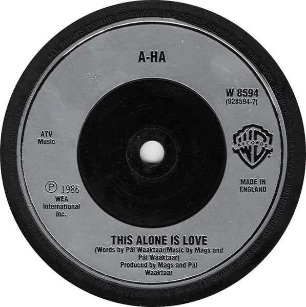 a-ha : I've Been Losing You (7", Single, Sil)