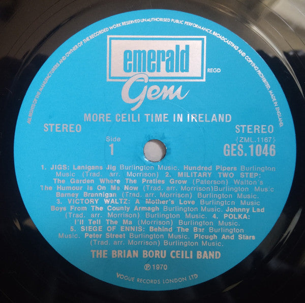The Brian Boru Ceili Band : More Ceilidh Time In Ireland (LP, Album)