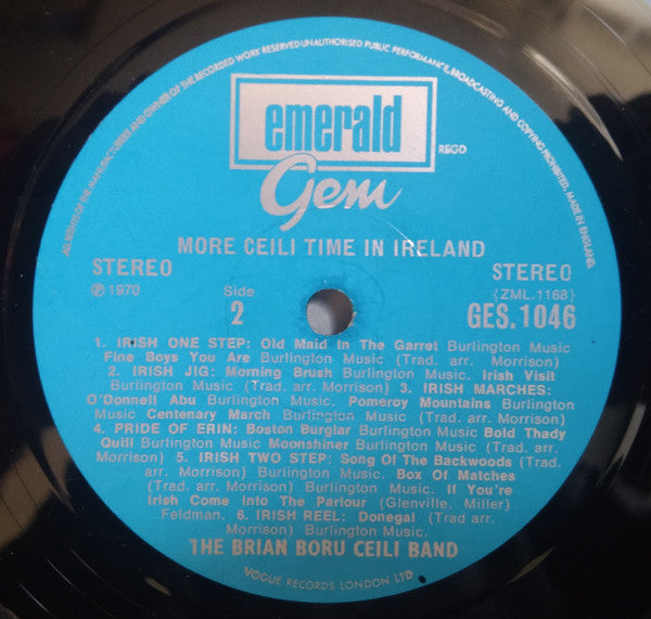 The Brian Boru Ceili Band : More Ceilidh Time In Ireland (LP, Album)