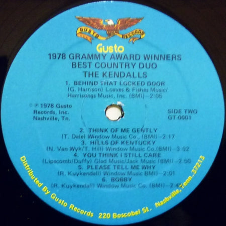 The Kendalls : 1978 Grammy Award Winners - Best Country Duo (LP, Album)