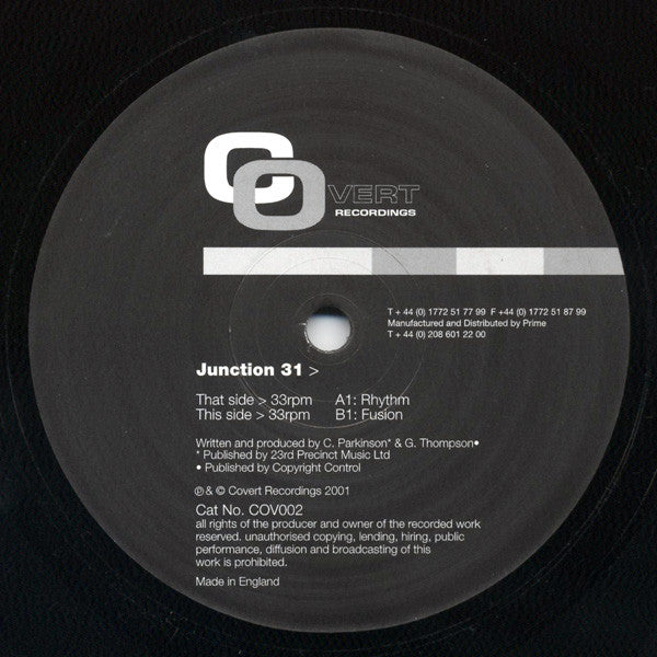 Junction 31 : Rhythm / Fusion (12")