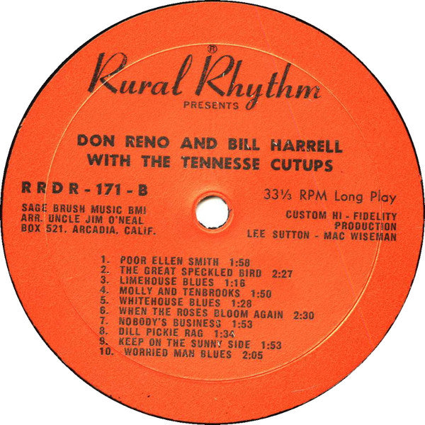 Don Reno & Bill Harrell And The Tennessee Cut-Ups : Don Reno & Bill Harrell And The Tennessee Cutups (LP, Mono, Red)