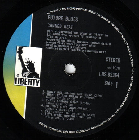 Canned Heat : Future Blues (LP, Album, Lam)