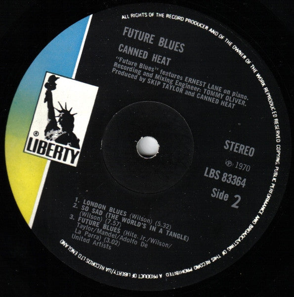 Canned Heat : Future Blues (LP, Album, Lam)