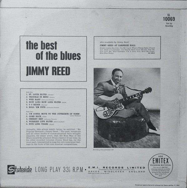 Jimmy Reed : The Best Of The Blues  (LP, Album, Mono)