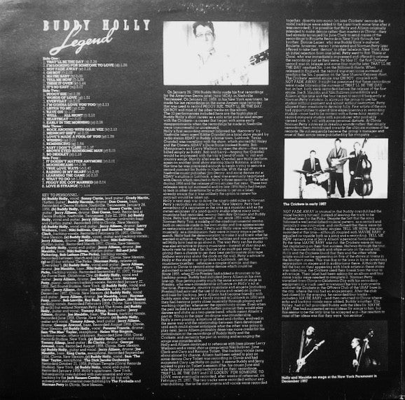 Buddy Holly : Legend (2xLP, Comp, Mono)