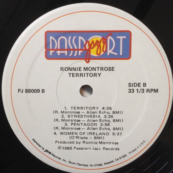 Ronnie Montrose : Territory (LP, Album)