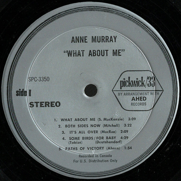 Anne Murray : What About Me (LP, Album, RE)
