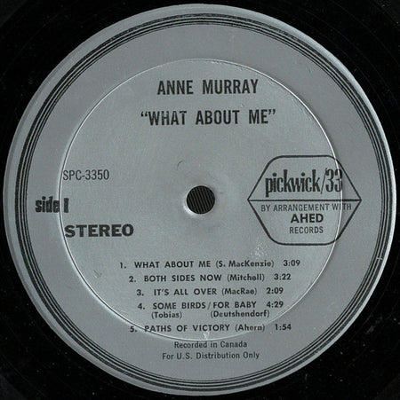 Anne Murray : What About Me (LP, Album, RE)