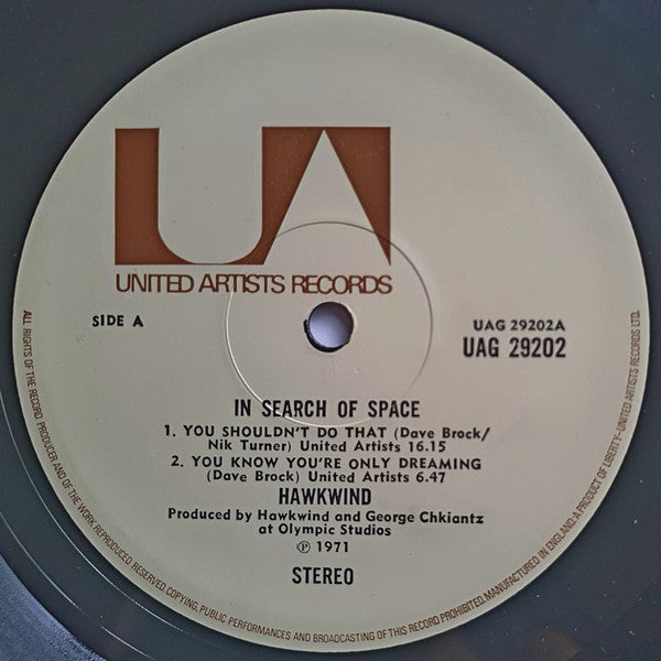 Hawkwind : X In Search Of Space (LP, Album, Gim)