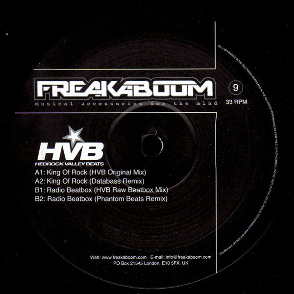 Hedrock Valley Beats : King Of Rock (12")