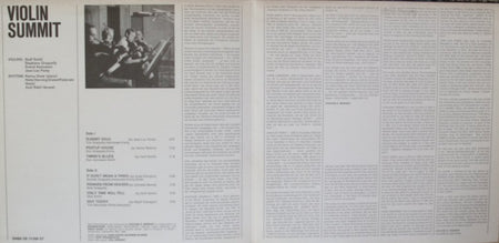 Stuff Smith / Stéphane Grappelli / Svend Asmussen / Jean-Luc Ponty : Violin-Summit (LP, Album, RE)