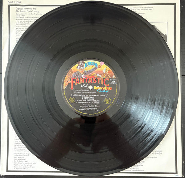 Elton John : Captain Fantastic And The Brown Dirt Cowboy (LP, Album, RE)