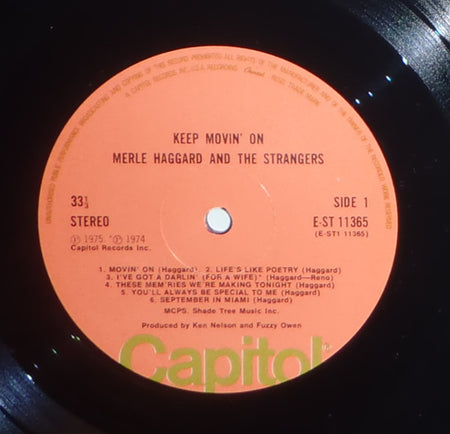 Merle Haggard And The Strangers (5) : Keep Movin' On (LP, Album)