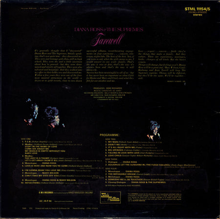 Diana Ross & The Supremes* : Farewell (2xLP, Album)