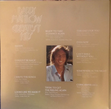 Barry Manilow : Greatest Hits (LP, Comp, Gat)
