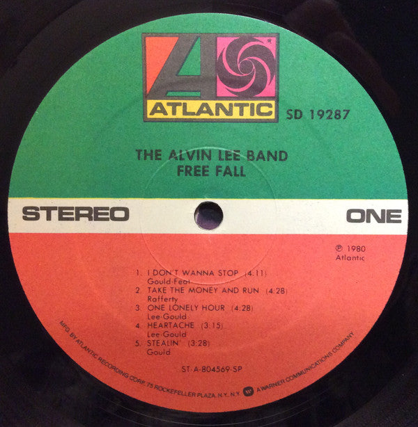 The Alvin Lee Band : Free Fall (LP, Album, SRC)