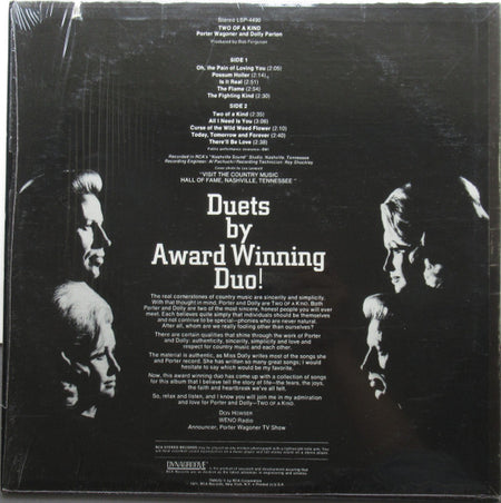 Porter Wagoner And Dolly Parton : Two Of A Kind (LP, Album, Ind)