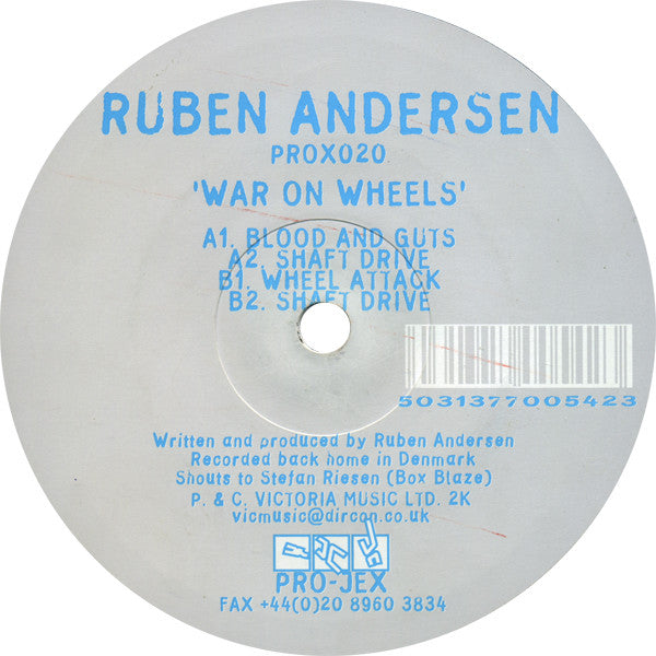 Ruben Andersen : War On Wheels (12")