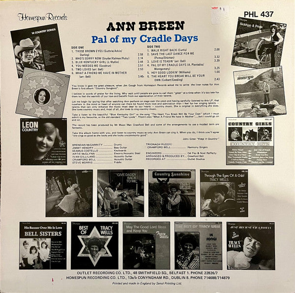 Ann Breen : Pal Of My Cradle Days (LP, Album)