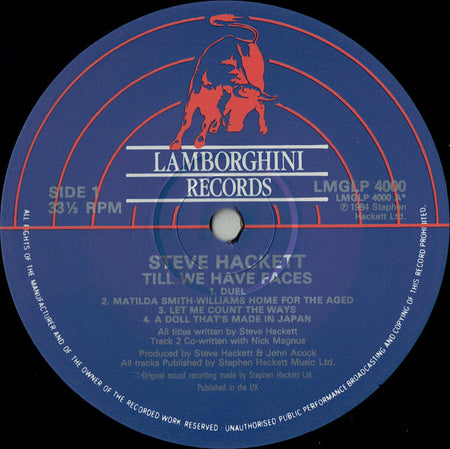 Steve Hackett : Till We Have Faces (LP, Album)