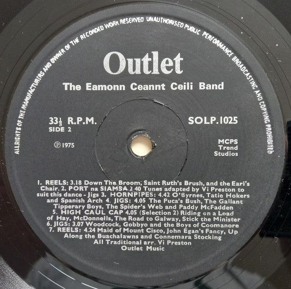The Eamonn Ceannt Ceili Band : Dance To The Eamonn Ceannt Ceili Band (LP)